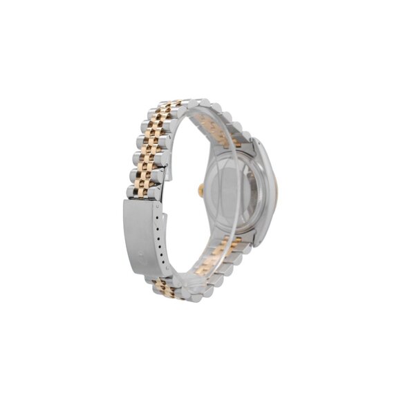Rolex Datejust 16013 36mm White Roman Numeral Dial Fluted Bezel Jubille Band - Picture 7 of 9
